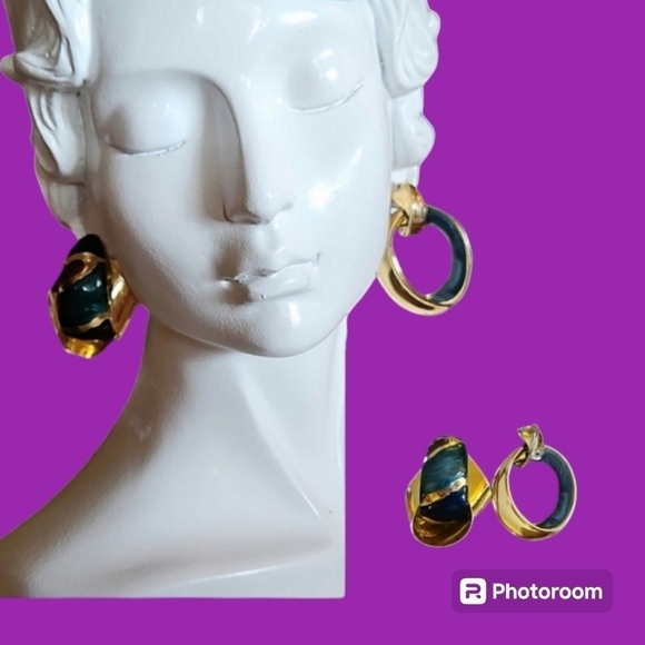 3/$30 VTG Mismatched 80s Punk Enamel Statement Earrings - Picture 1 of 5